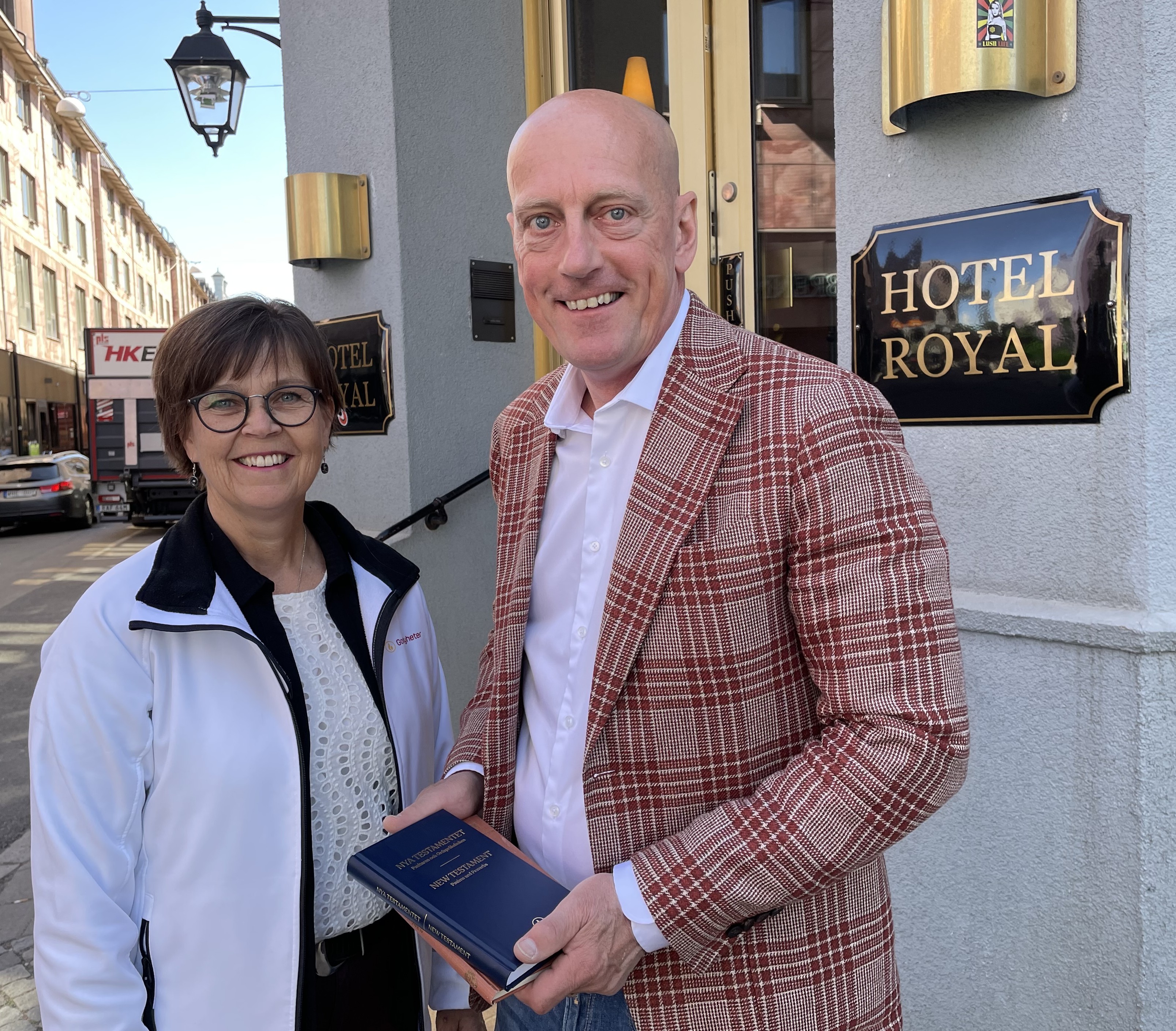 Bibelplacering på Hotel Royal i Göteborg 2023.